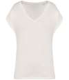 NS312 Native Spirit Ladies Oversized V Neck T-Shirt Ivory colour image